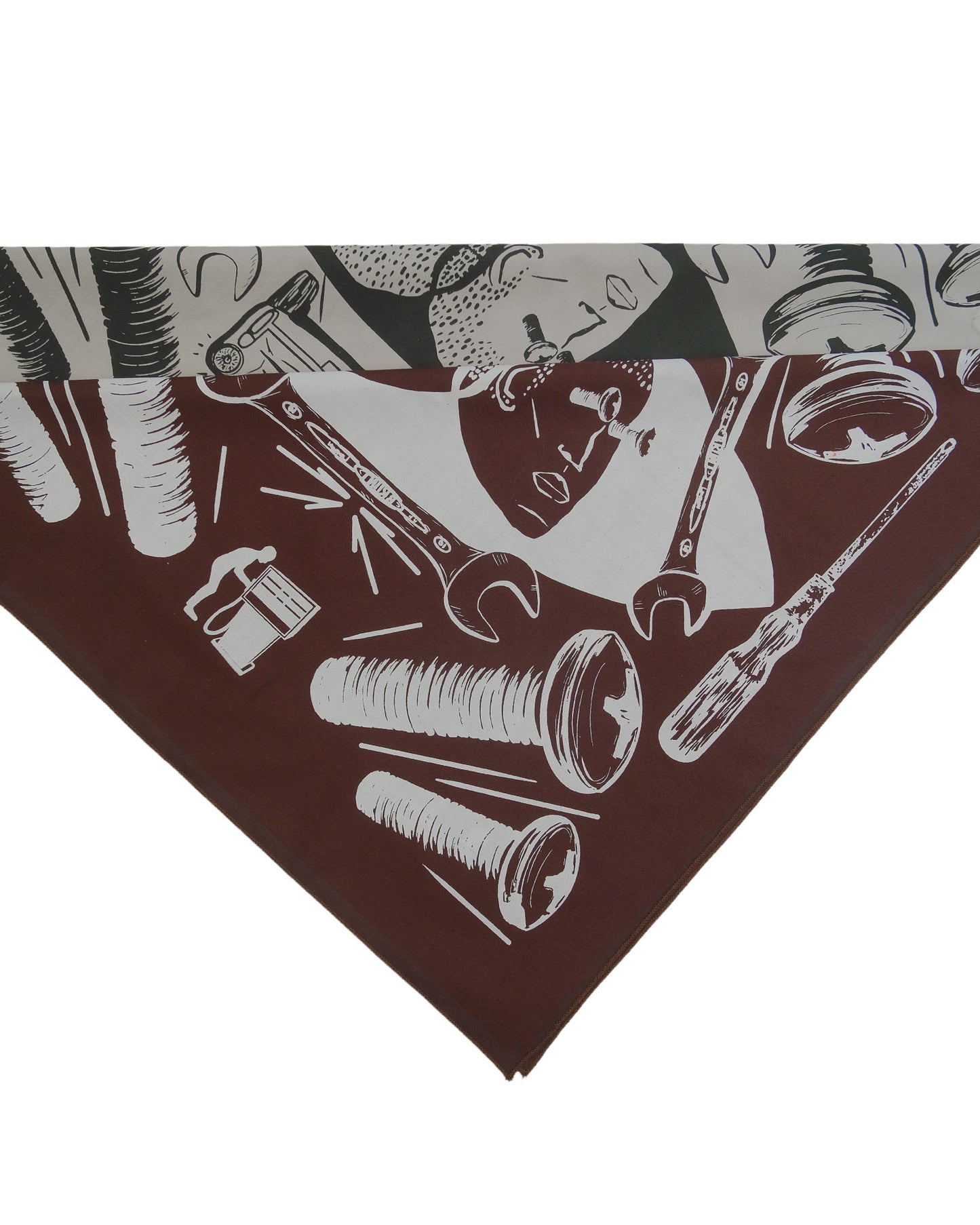 Nuts and Bolts Bandana Chocolate