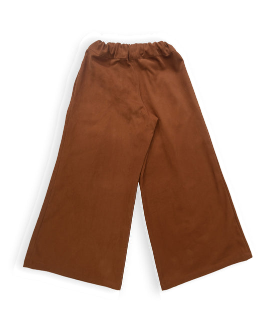 Wide Leg Pleated Trousers Russet