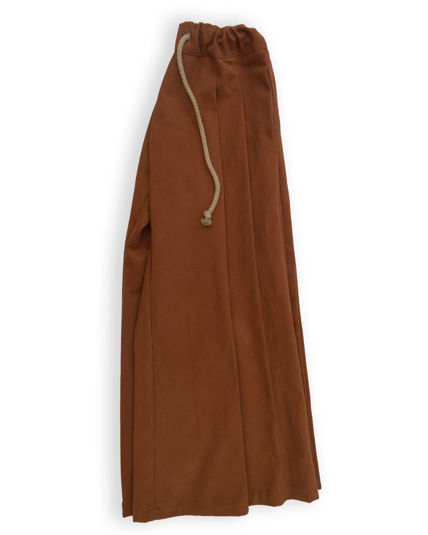 Wide Leg Pleated Trousers Russet